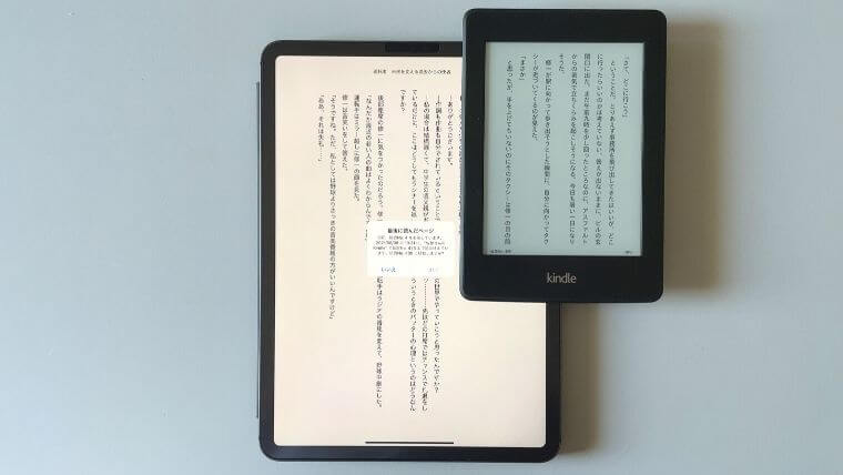 iPad ProとKindle Paperwhiteルーズ