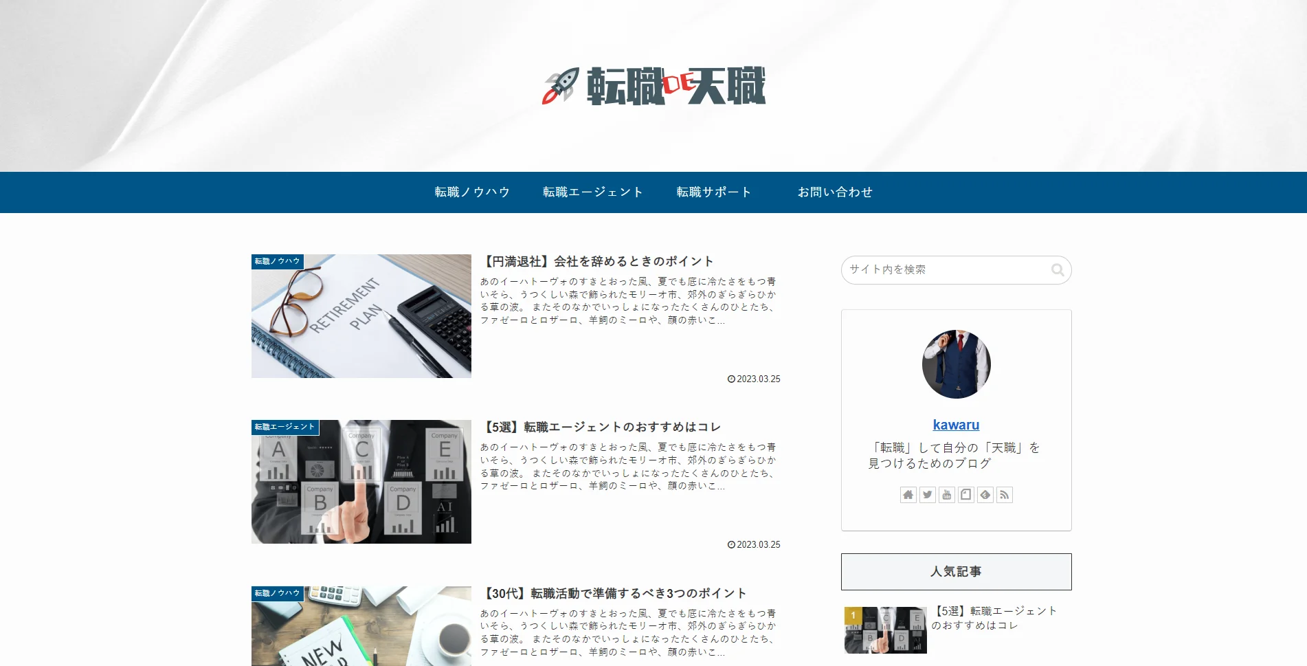 転職 DE 天職 ナクブログ